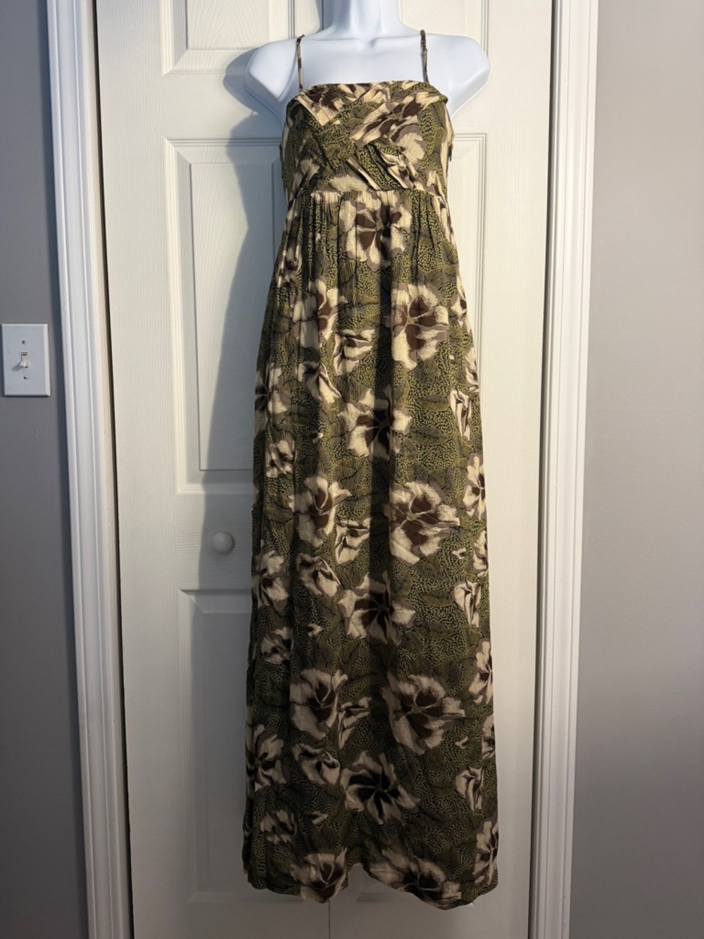 Anthropologie Cultivated Blooming Maxi Dress Size 0 Floral Edme & Esyllte